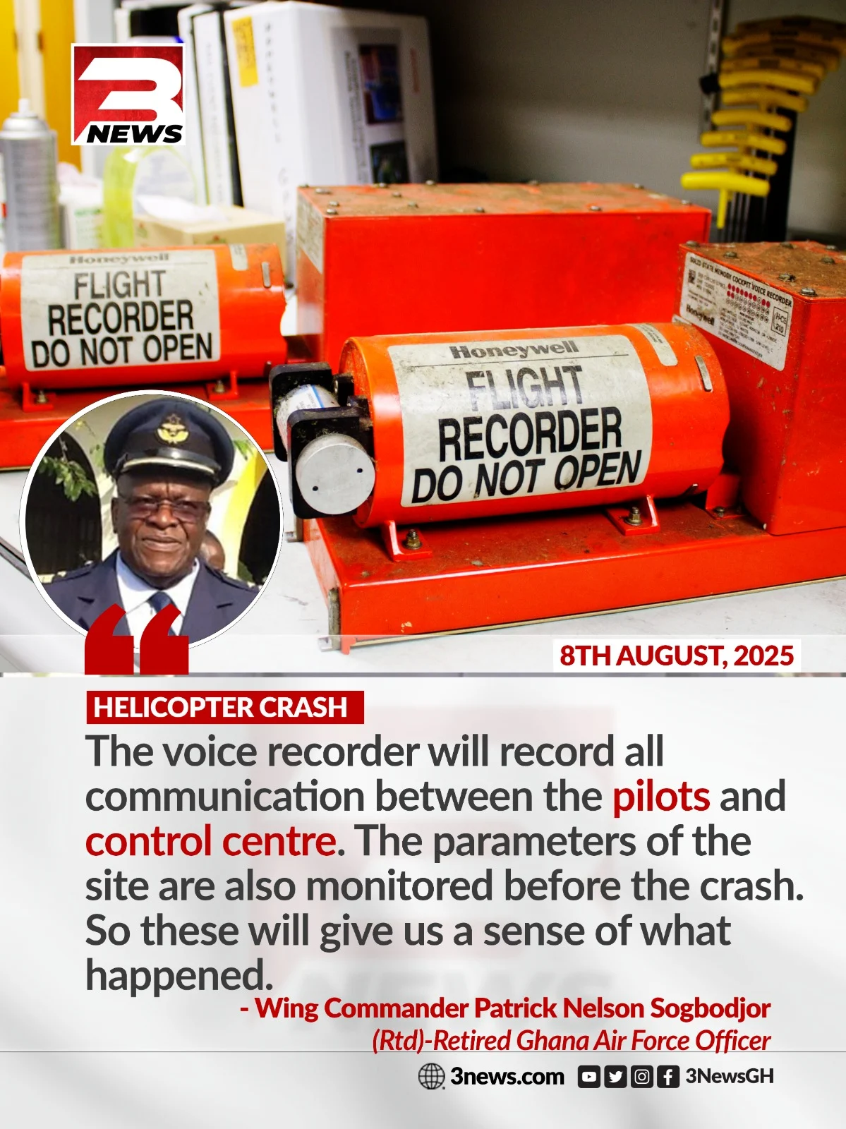 Retired Air Force reveals possible cause of the Ghana Military helicopter crash